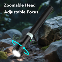 Lampe de secours étanche à torche LED rechargeable puissante 10W avec corps en alliage d'aluminium à longue portée pour une utilisation au Moyen-Orient