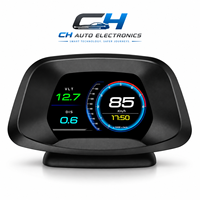 Compteur numérique intelligent pour voiture, affichage OBD2 GPS HUD, vitesse, régime moteur, température de l'eau, consommation de carburant, alarme de tension pour toutes les voitures