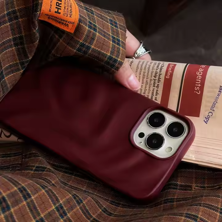 iphone case burgundy