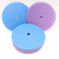 Papier abrasif en céramique à trous tourbillonnants 240 mailles, papier abrasif à fixation par crochets et boucles, disque de ponçage multi-trous, disques de ponçage, tampon 100 mm