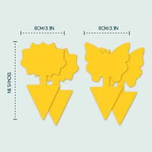 Pièges à insectes collants jaunes jetables écologiques, directement de l'usine, pour mouches des fruits, utilisation intérieure/extérieure - Product Image 4