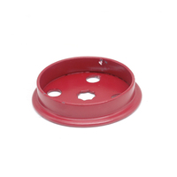 Pièce ronde décorative en métal estampé sur mesure avec trou pour salle de bain, couvercle en laiton, coque en métal