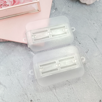 Clip de fixation arrière transparent pour téléphone portable en PC, avec cordon rectangulaire télescopique, support d'accessoires compatible pour 5.8-7