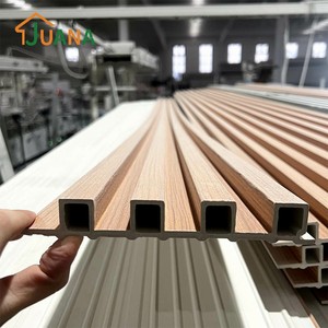 壁パネルWPCスラットPvc屋内3D壁装飾 - Product Image 4