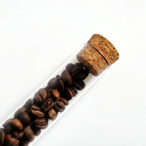 Tianjing 50ml Ps <b>Plastic</b> Test <b>Tube</b> With Cork Transparent For Coffee Beans Storage - Product Image 2