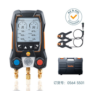Manómetro Digital Testo 550S con Bluetooth para Refrigeración, Compatible con A3 A2L - Product Image 1