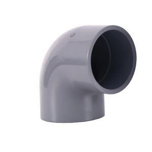 البلاستيك Pvc 90 درجة الكوع مستقيم عبر المحملة <span class=keywords><strong>Upvc</strong></span> موصل لإمدادات المياه السباكة - Product Image 1
