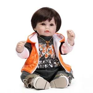 NPK 50cm soft Silicone Reborn Baby Doll kids Playmate Gift For Girls Bebe Alive Soft Toys For Bebes Reborn Brinquedo bonecas