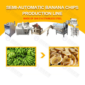 Baixin 30-1000 Kg/h ligne de production automatique de chips de banane plantain chips de banane faisant la petite Machine - Product Image 2