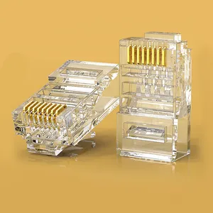 Rg45 rj 45 8p8c modular plug utp conector cat5e rj45 connector cat 5e utp Network Connectors