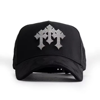 Barbas Hat Custom 5-Panel Gorras Suède Baseballpet met gebogen klep, Zwarte Originele B-Star Graffiti Strohoed, Barbas Hat
