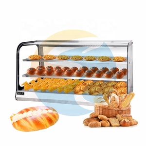 Gabinete comercial para calentar alimentos, mesa eléctrica, escaparate para calentar alimentos, calentador de pasteles y exhibición de alimentos calientes, calentador de repostería para aperitivos - Product Image 2