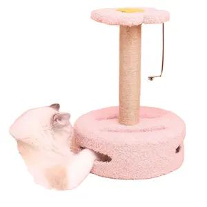 Nid d'arbre à chat intégration étagère à chat dégagement spécial colonne à gratter jouet pour chat en sisal