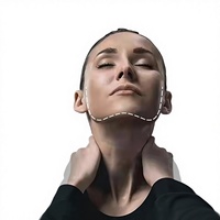 Appareil d'entraînement facial en plastique pour affiner la mâchoire et le double menton, pour un visage en V ferme et mince, non pliable, pour usage domestique