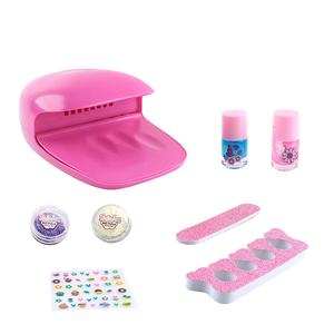 Girls Nails Salon <b>Set</b> Kid's Makeup with Art Creation <b>Tools</b> & Stickers Plastic Beauty & Fashion <b>Toys</b> - Product Image 1