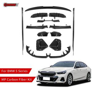 Nuevo Kit de Carrocería de Fibra de Carbono Seca Estilo MP para BMW Serie 5 G60 G68, Alerón Delantero y Trasero, Faldones Laterales - Product Image 1