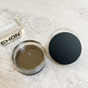 Pot à poudre libre rond vide avec tamis, couvercle vert clair, étui transparent pour poudre cosmétique, emballage de maquillage personnalisé - Product Image 6