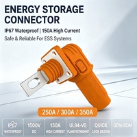 Connecteur de stockage d'énergie à un seul conducteur 1500V 250A-350A, prise de connexion de batterie CC haute tension pour système de cabinet BESS solaire résidentiel