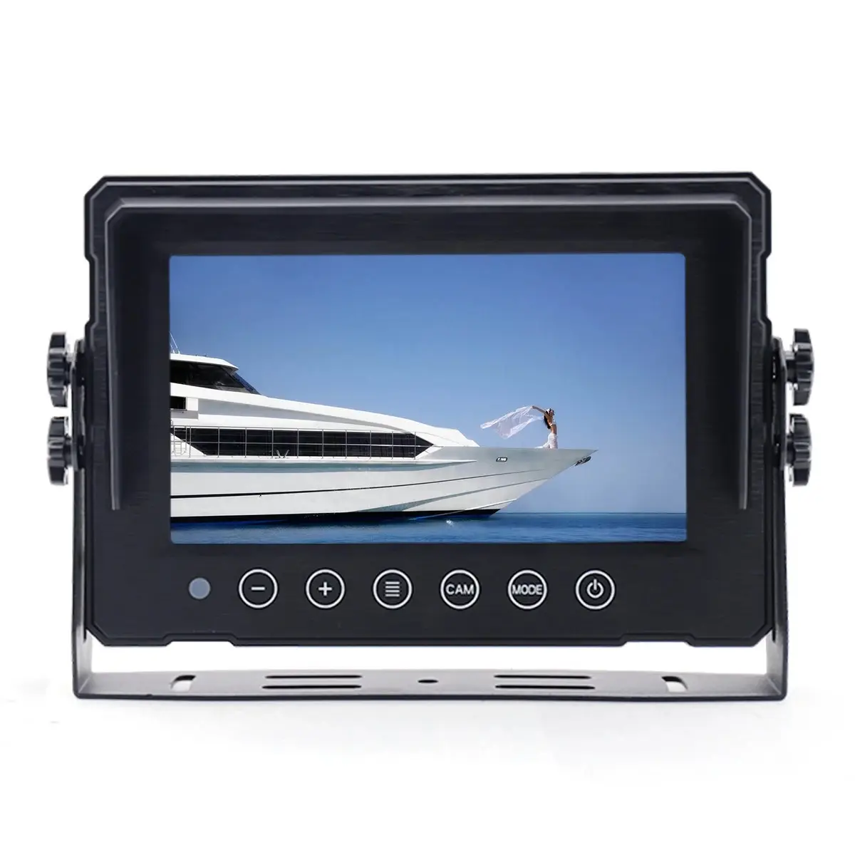 Latest model high quality IP68 waterproof 7 Inch car LCD monitor for car reversing aid system on stock monitor for car