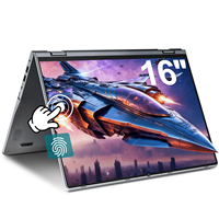Nouvel ordinateur portable à écran tactile 16 pouces, AMD Ryzen 3 3300U, 16 Go de RAM, 512 Go de SSD, convertible 2 en 1 à 360 degrés, lecteur d'empreintes digitales, rétroéclairage, WiFi 6, Windows