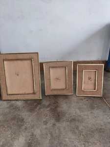 Meilleure vente cadre photo en bois classique 4x6 avec design en rotin pour la décoration et les cadeaux de la maison - Product Image 2