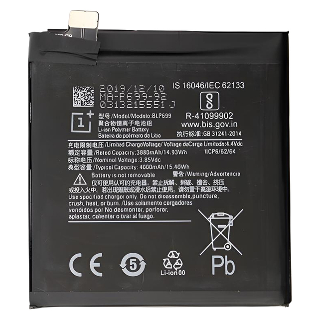 Mobile Phone BLP699 4000mAh Battery for OnePlus 7 Pro Replacement