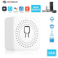 Modul Saklar Lampu Pintar 2 Gang WiFi Tuya, Otomatisasi Rumah Alexa Google, Relay Pemutus DIY