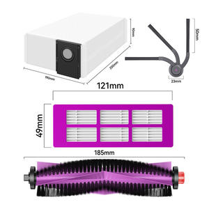 Cepillo giratorio, cepillo lateral, filtro HEPA, bolsa para el polvo, paño de mopa, accesorios, piezas de repuesto compatibles con la <span class=keywords><strong>aspiradora</strong></span> <span class=keywords><strong>robot</strong></span> <span class=keywords><strong>Midea</strong></span> V16 Pro - Product Image 6