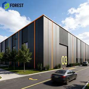 Entrepôt logistique en structure acier à construction solide avec système de grue robuste, usine certifiée ISO9001 - Product Image 1