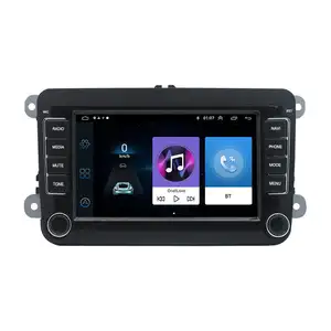 เครื่องเล่นวิทยุในรถยนต์หน้าจอสัมผัส,ขนาด7นิ้วระบบแอนดรอยด์ MP5สำหรับ Volkswagen IPS หน้าจอสัมผัส2din ระบบเสียง GPS USB FM Stereo สำหรับรถยนต์ VW