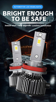 Fabricant de phares LED pour voitures et camions, OEM ODM H1 H4 H7 H11 9005 9006 9012, phare 9000 lumens, haute puissance intégrée 100W