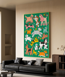 BIGIMAGE moderne chambre de bébé pour <span class=keywords><strong>Kaws</strong></span> affiche 50x70/100x150 <span class=keywords><strong>peinture</strong></span> murale toile mode cristal porcelaine suspendus impressions - Product Image 1