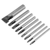 Outils de bricolage en cuir de 16 tailles en acier inoxydable pour le bricolage en cuir