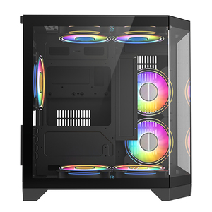 Vente directe d'usine Boîtier de jeu M-ATX Boîtier <span class=keywords><strong>PC</strong></span> blanc Gabinete <span class=keywords><strong>Gamer</strong></span> Boîtier CPU <span class=keywords><strong>Horizontal</strong></span> en verre trempé Tours de boîtier d'ordinateur - Product Image 6