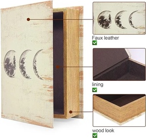 <span class=keywords><strong>Cajas</strong></span> <span class=keywords><strong>de</strong></span> libros decorativas <span class=keywords><strong>de</strong></span> <span class=keywords><strong>madera</strong></span> personalizadas con almacenamiento <span class=keywords><strong>de</strong></span> cubierta magnética <span class=keywords><strong>para</strong></span> joyas ocultas y efectivo - Product Image 4