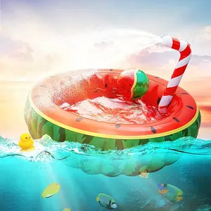 Aufblasbarer Wassers prüh pool Runder tragbarer Wassermelonen-Pool Wasserspiel spielzeug im Freien
