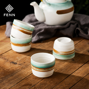 FENN Low MOQ Factory Wholesale <strong>Japan</strong> Restaurant Usage Hand Painted Ceramic Stonewar <strong>Tea</strong> <strong>Set</strong> a Pot and 4 Cups <strong>Tea</strong> Pot With Lid - Product Image 2