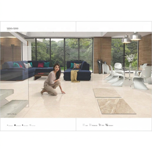 Marmo Classic Carrara White Digital Glazed Porcelain Tiles 1200x1200mm Polished Floor Slabs - Product Image 5