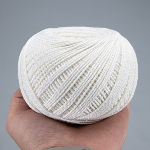 Pelote de fil de coton 4 fils, filé à la baguette, blanchi, absorbant l'humidité, pour la construction et l'artisanat - Product Image 4