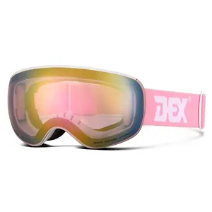 Crianças óculos de sol fornecedores Lente De Reposição Magnética OEM anti nevoeiro UV400 óculos de neve óculos personalizados snowboard para crianças