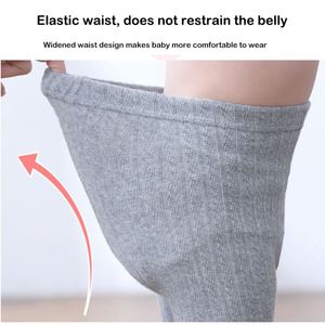 Çocuk külotlu sonbahar yeni bebek kız tozluk penye pamuk çift iğne bebek açık dosya pantolon tayt - Product Image 3