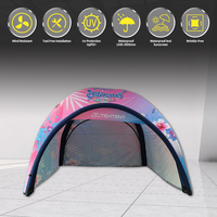 Tente de réception gonflable personnalisée 2025, tente d'exposition portable, imperméable, pour salon professionnel, événement, quatre saisons, résistante aux UV, montage rapide automatique