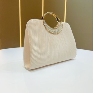 New Pleated <b>Square</b> Shape Polyester Evening Handbag Fashion Elegant Fine Flash Tanjing - Product Image 2