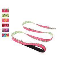 Laisse pour chien en nylon personnalisée, laisse pour chien pour chiens de petite, moyenne et grande taille, laisse de promenade pour animaux de compagnie personnalisée avec plusieurs motifs