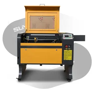 Máquina de grabado láser giratoria para tazas de vidrio acrílico, 6040, 50W, 60W, 80W, 100W, cortadora láser de madera Co2, 4060, 600x400mm