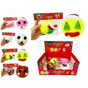 Jouet Squishy de Noël en forme de Père Noël, Bonhomme de Neige, Renne, à personnaliser, Balle Anti-stress à presser, Expédition depuis l'entrepôt des États-Unis - Product Image 1