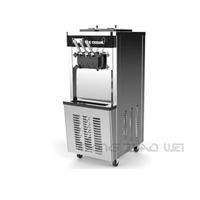 Machine à crème glacée verticale en acier inoxydable, fabricant 18-22l, Buffet d'hôtel, Machine à crème glacée commerciale