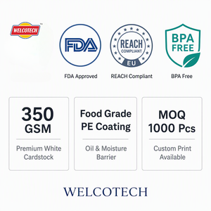 Scatola per Imballaggio Alimentare in Cartone Riciclabile con Logo Personalizzato per Dessert, Tiramisù, Torte, Prodotti da Forno, Disponibile all'Ingrosso e OEM - Product Image 3