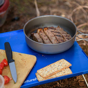 Ensemble de cuisine portable en alumine dure de haute qualité avec une casserole à couvercle unique en aluminium, une bouilloire à thé, ustensiles de cuisine pour le <span class=keywords><strong>camping</strong></span> en plein air - Product Image 2