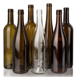 Botella de Vino Personalizada con Patrón Personalizado Más Vendida, con Tapa de Rosca para Vodka, Whisky, Ginebra, Transparente, Verde Oscuro, 500 ml, 750 ml, 1 L, Variedad de Colores - Product Image 1